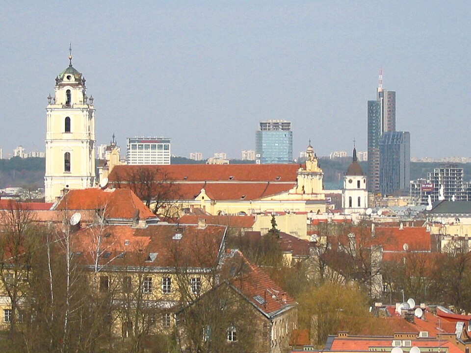 Panorama of Vilnius Old Town, Lithuania