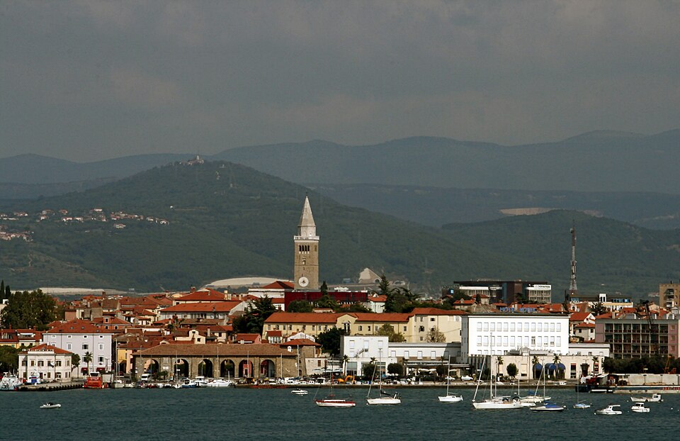 View of Koper from the coast, Slovenia