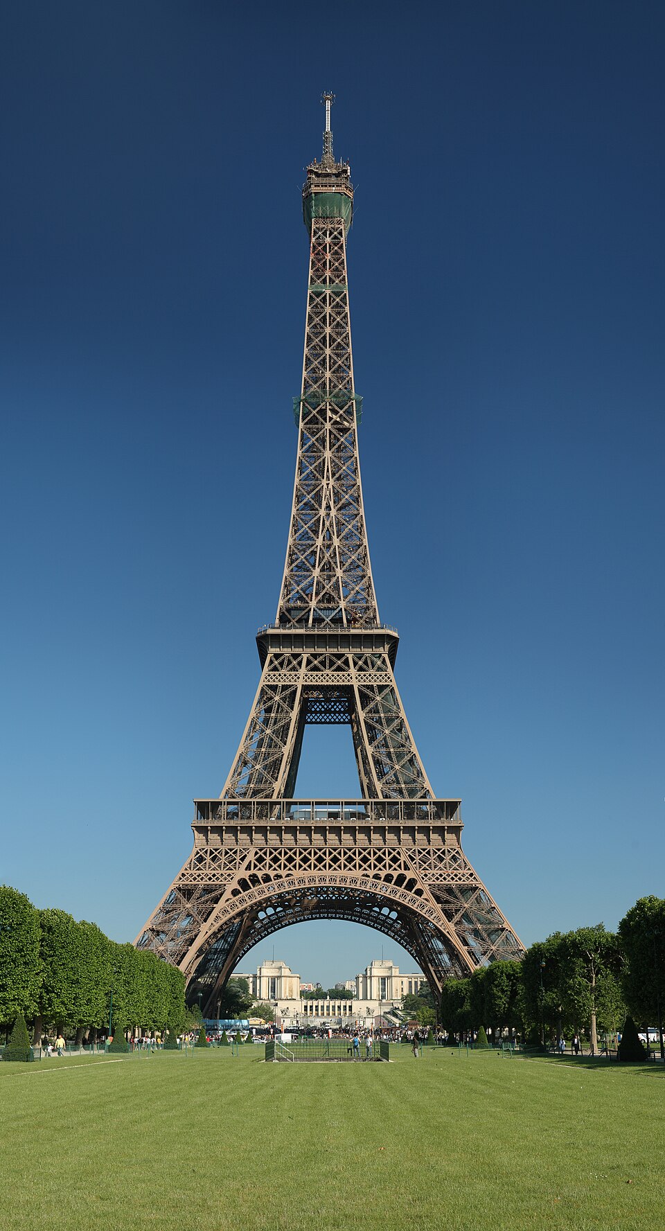 The Eiffel Tower from the Champ de Mars, Paris