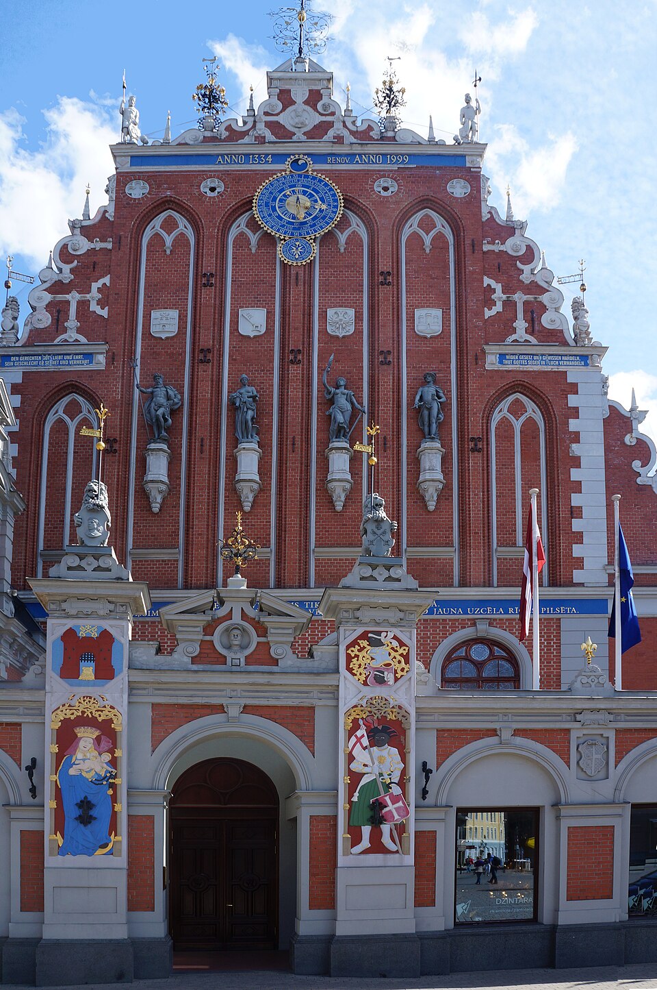 The House of Blackheads on Town Hall Square in Riga, Latvia