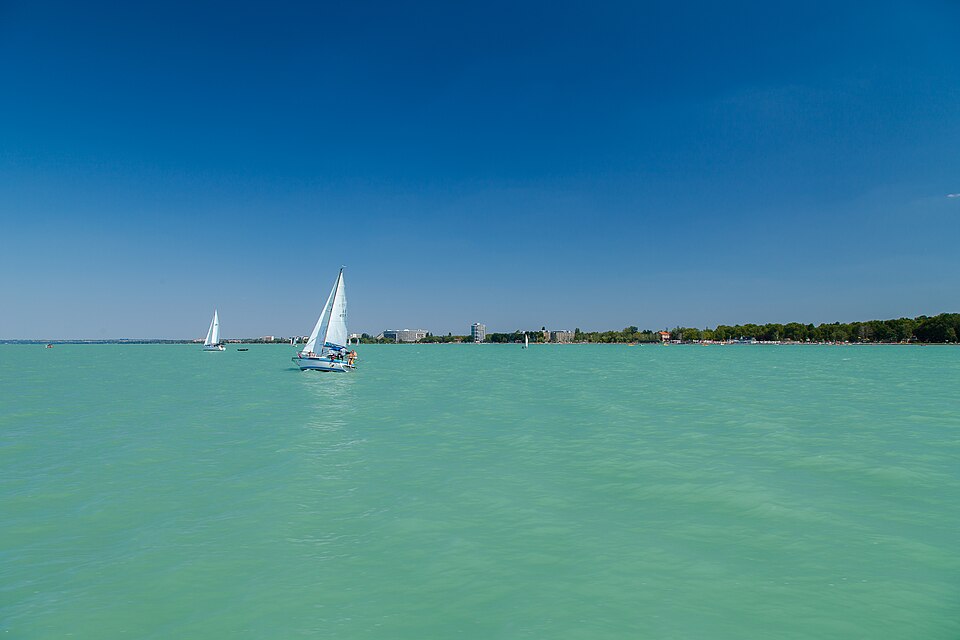 Lake Balaton waterfront near Siofok, Hungary