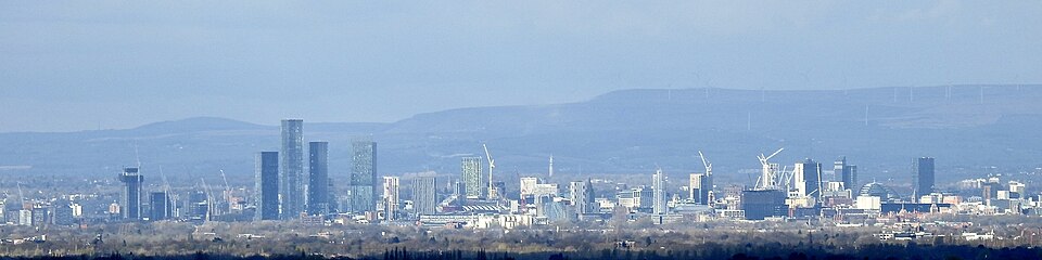 Manchester city centre skyline, United Kingdom