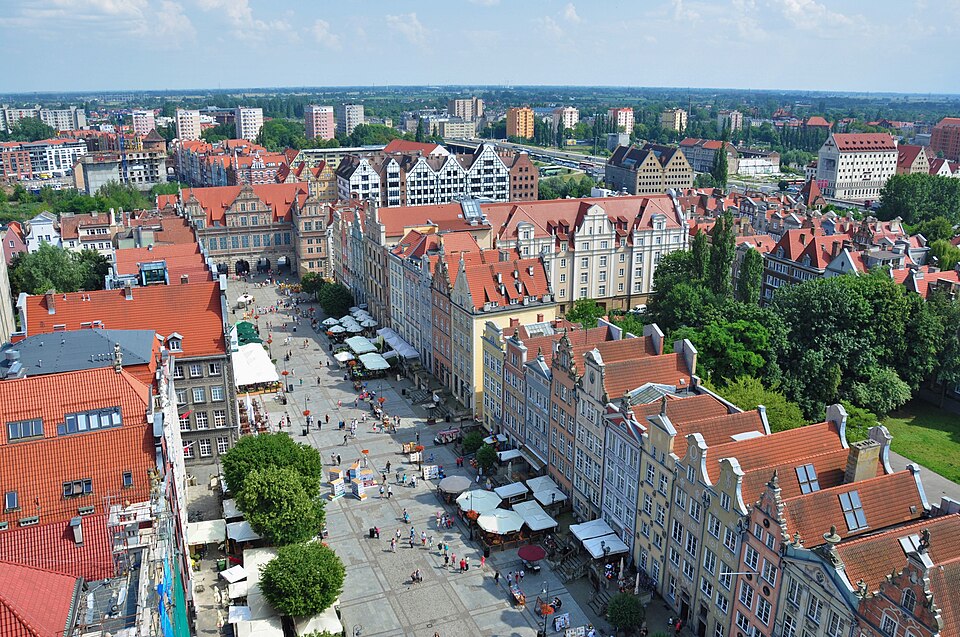 The Long Market in Gdansk old town, Poland