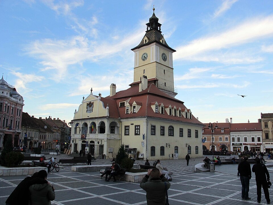 Council Square in the old town of Brasov, Romania