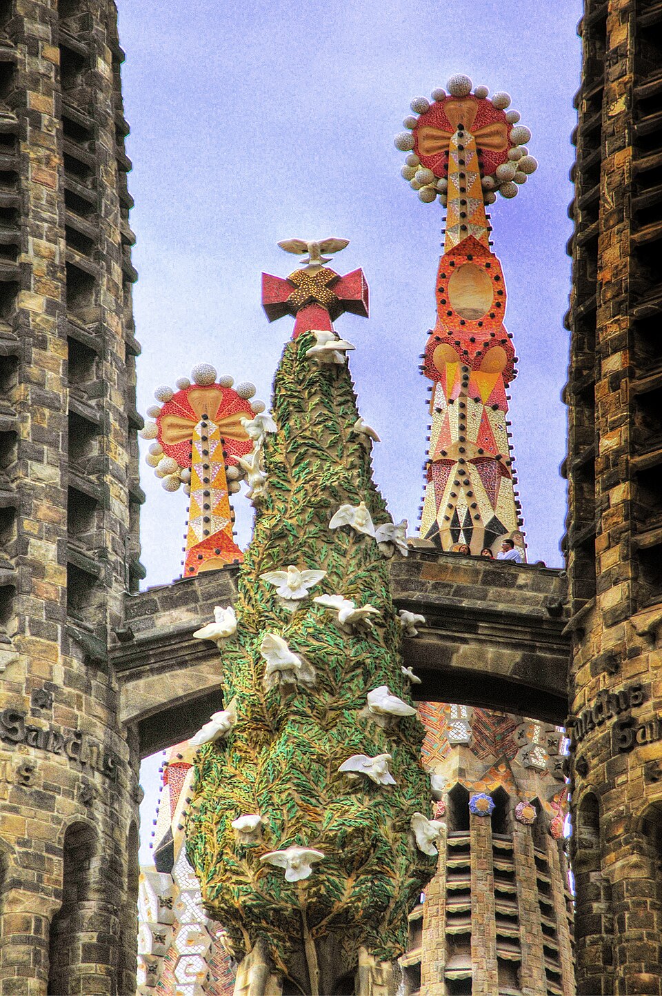 The Sagrada Familia basilica in Barcelona, Spain