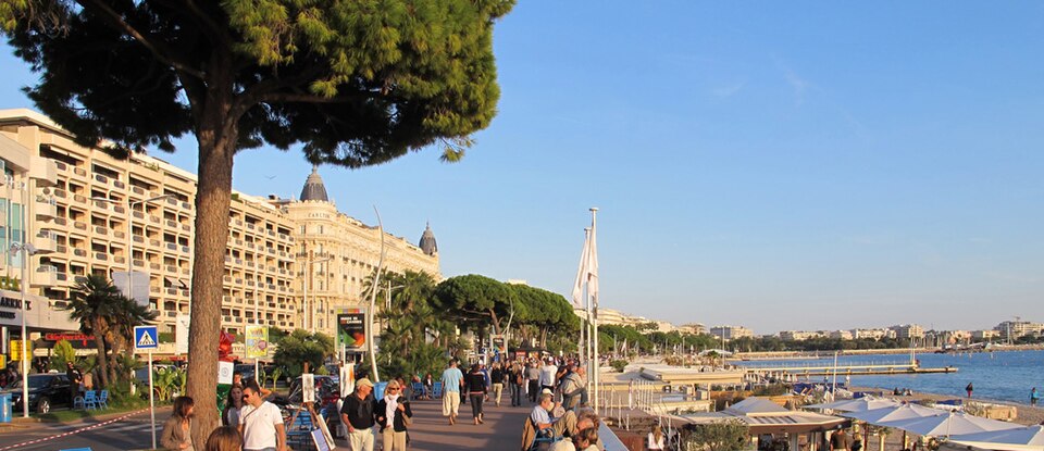 La Croisette promenade in Cannes, France