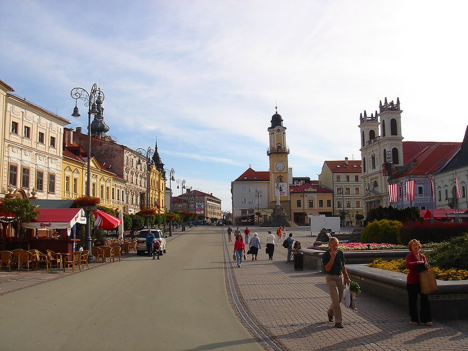 The main square of Banska Bystrica, Slovakia