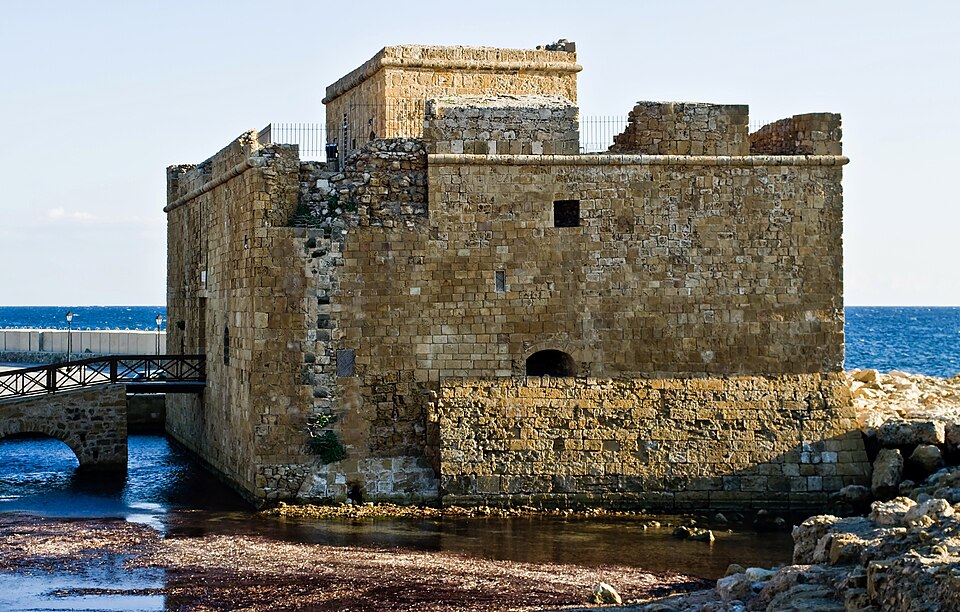 Paphos Harbour Castle at the marina, Cyprus