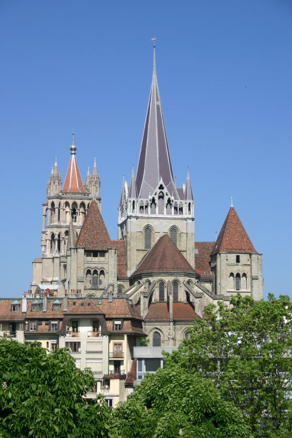 Lausanne Cathedral, a Gothic landmark, Switzerland