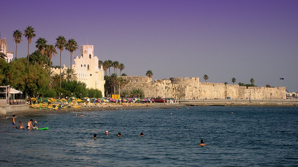 The harbour fortress of Kos island, Greece