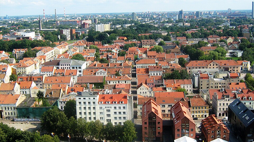 Panorama of Klaipeda Old Town, Lithuania