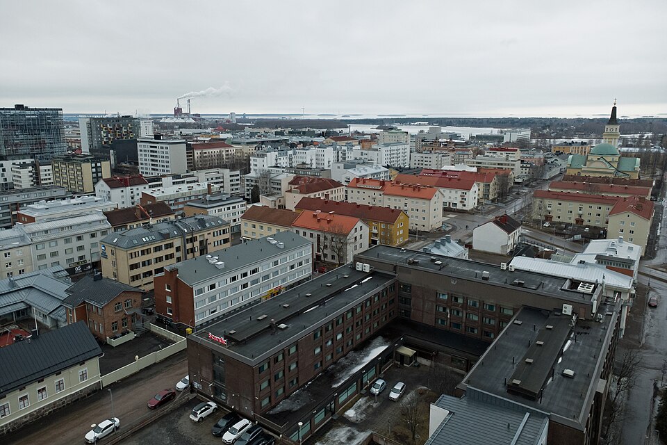 Oulu city centre, northern Finland