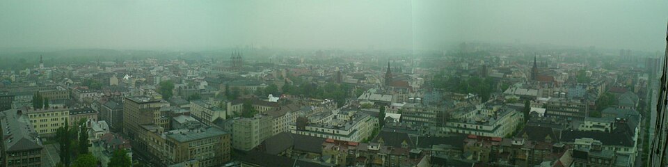 Panorama of Ostrava, Czechia