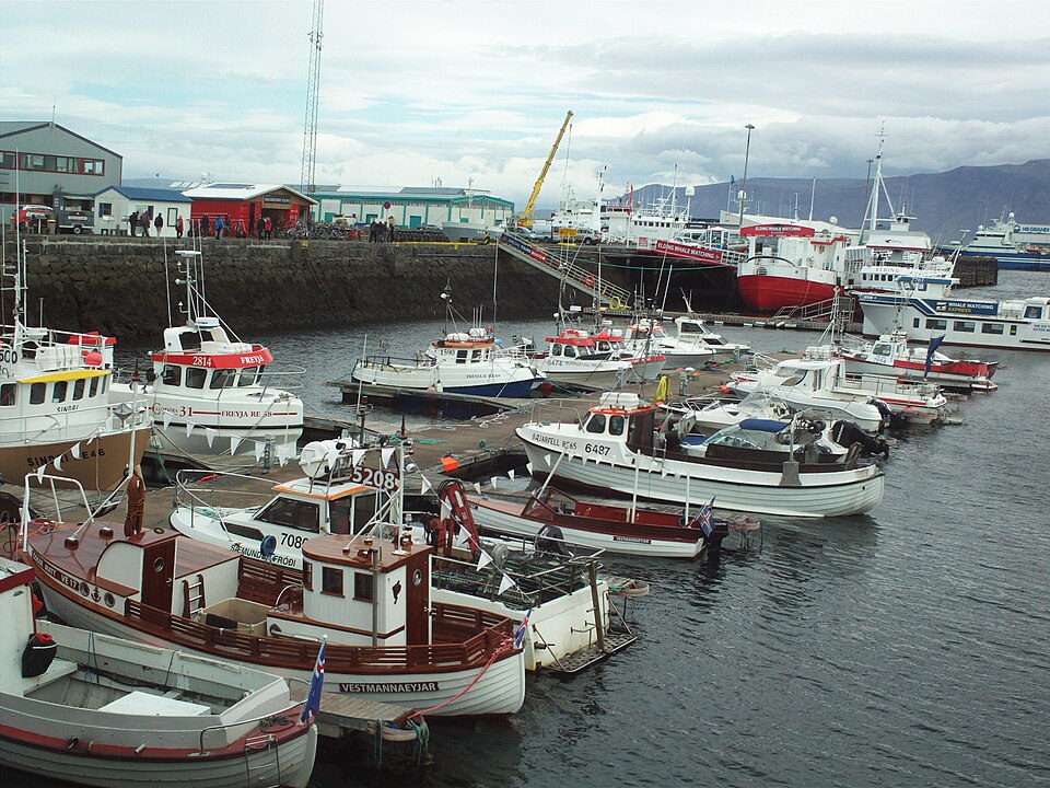 Fishing boats in Reykjavik old harbour, Iceland