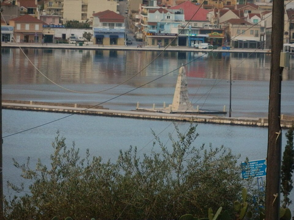 The De Bosset Bridge at Argostoli, Kefalonia, Greece