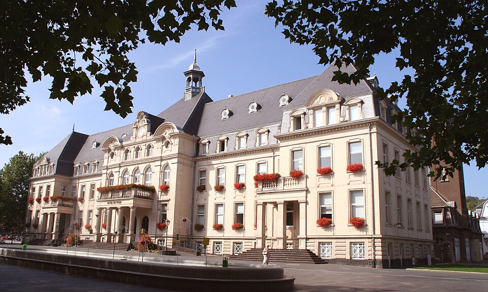 The town hall of Dudelange, Luxembourg