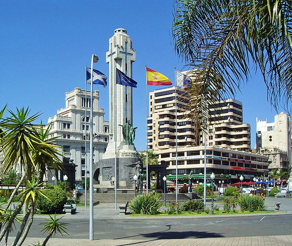 Plaza de Espana in Santa Cruz de Tenerife, Canary Islands, Spain