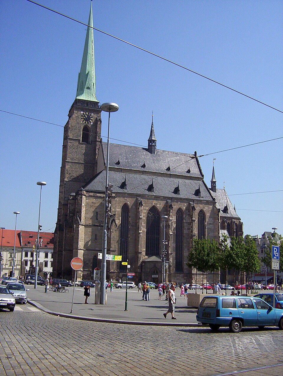 The Cathedral of Saint Bartholomew in Plzen, Czechia