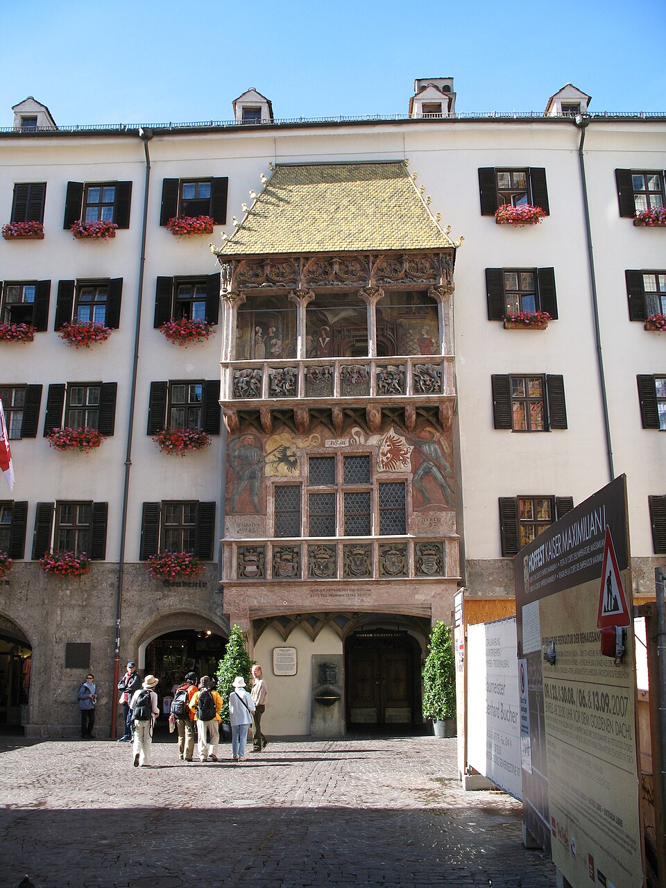 The Goldenes Dachl in Innsbruck old town, Austria