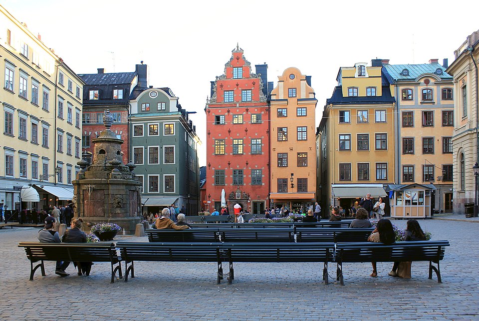 Stortorget square in Stockholm's Gamla Stan old town, Sweden