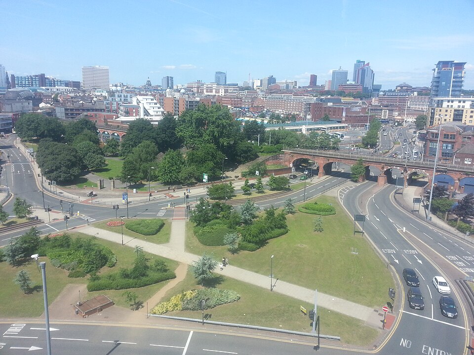 Leeds city centre skyline, United Kingdom